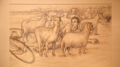 Through gripping works produced with coloured pencils, Halaby depicts the wave of killings