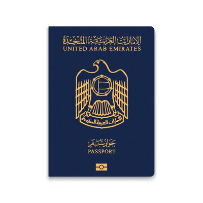 The UAE passport is ranked 15th on The Henley Index. Alamy