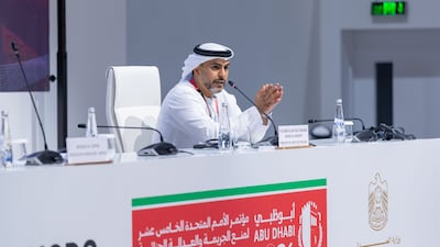 Abdullah Al Nuaimi, Minister of Justice, emphasised the need for countries to work together to ensure criminals do not evade justice. Photo: UN Congress on Crime Prevention and Criminal Justice