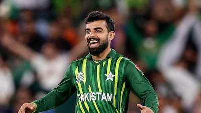 Shadab Khan: 7. Failed with the bat but was excellent with the ball, giving away just 21 runs from his quota of overs. AFP