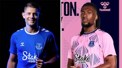 No 18: Everton's home and away kits. Photo: Everton / Twitter / Instagram
