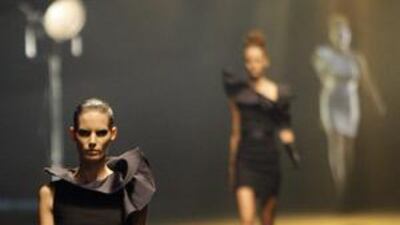 The designer Alber Elbaz's ruffled tailoring drew on the themes of his autumn/winter collection.