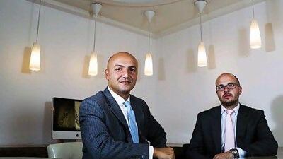 Sam Quawasmi and Chris Thomas, founders of Eureeca. Sarah Dea / The National