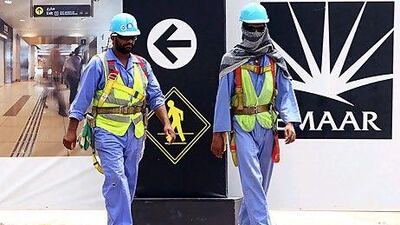 Emaar's shares gained 1.9 per cent to Dh3.73. Satish Kumar / The National