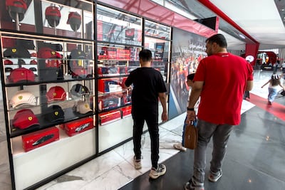 Ferrari World is among the attractions high up on tourists' lists when they visit the UAE. Victor Besa / The National