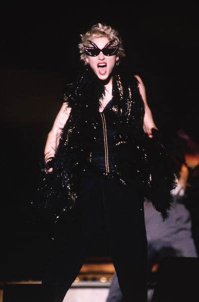 Seymour Stein signed Madonna in the early 1980s, seen here performing in 1983. Getty Images