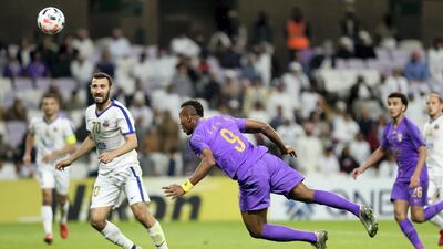 Kodjo Laba misses a great chance for Al Ain. Chris Whiteoak / The National