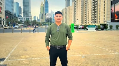 Dibas Shrestha in Dubai. The Nepali airport worker was killed in an Iranian attack on Abu Dhabi on March 1. Photo: Shrestha family