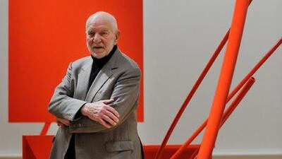 The sculptor Sir Anthony Caro.
