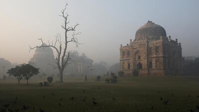 A general view of the Lodhi Garden on a smoggy morning in New Delhi, India. Reuters