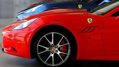 Ferraris and apartments will be on the block at uniqueauction.ae. Satish Kumar / The National
