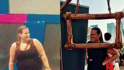 Saskia Evraert credits doing trampoline fitness classes four times a week with her weight loss. Courtesy Saskia Evraert