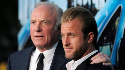 Caan and son Scott at the premiere of the HBO documentary film 'His Way' in Los Angeles, California, in 2011. AP