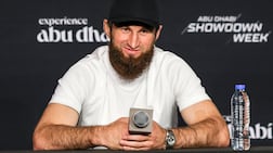 UFC light heavyweight Magomed Ankalaev takes on Bogdan Guskov in Abu Dhabi on Saturday night. Victor Besa / The National