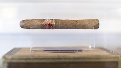 Churchill’s La Corona Cigar at St Regis’s Sir Winston Churchill suite. Reem Mohammed / The National