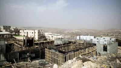 A building site in the Jewish settlement of Ramat Shlomo, near the Arab neighbourhood of Beit Hanina, East Jerusalem, which is to be expanded by 1,500 homes. The latest plans also include an archaeology and tourism site near the Old City, home to Jerusalem’s most important holy sites. Abir Sultan / EPA