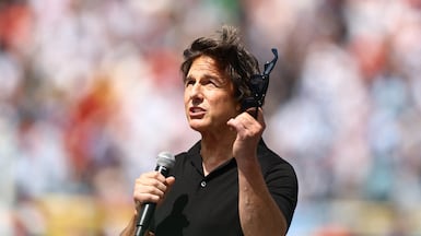 Tom Cruise delivers an emotional speech at the World Cup 2026 closing ceremony. Reuters