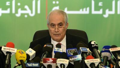 Tayeb Belaiz, the head of Algeria's constitutional council, stepped down on Tuesday after weeks of growing ire from protesters, state television reported. AFP, file
