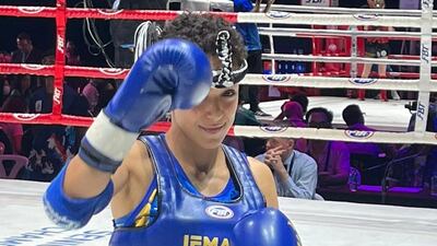 Hattan Al Saif wants to make a name for herself in the world of MMA. Photo: Hattan Al Saif