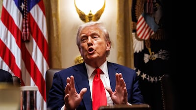 US President Donald Trump has said his Democratic rivals are 'out of control'. EPA