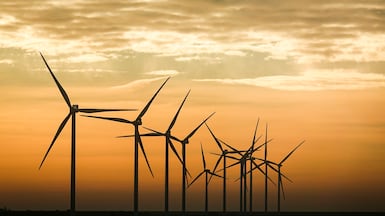 A wind farm in the North Sea. The Hamburg Declaration will include the UK, Germany, Norway, France and Denmark. Getty Images