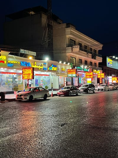 A dollar market in Erbil. Aveen Karim / The National