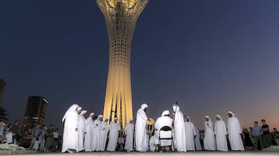 Abu Dhabi, 5th September 2017 - The “Emirati-Kazakh Friendship Days” kicked off last Monday, 4 September, where a series of colorful musical performances and traditional dances are slated to take place across all areas of the Kazakh capital, on the sidelines of the UAE’s symbolic National Day at Expo 2017 Astana. Photo: National Media Council