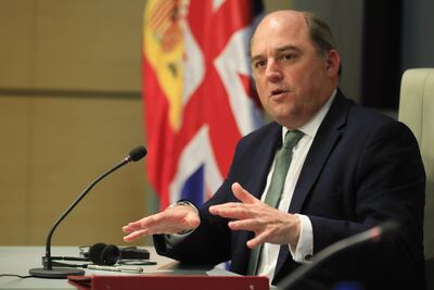 Ben Wallace has been praised for his low-key competence during the war in Ukraine. EPA