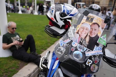 Convoy rider took their message to Parliament Square. PA Wire