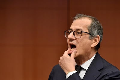 Italian economy minister Giovanni Tria. Reuters