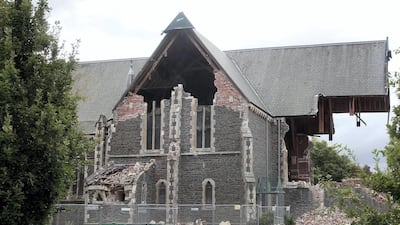 St. Lukes Anglican Church on February 23, 2011, a day after it was badly damaged when Christchurch was rocked by a 6.3 magnitude earthquake. AFP