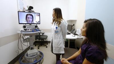 The number of virtual consultations in hospitals and surgeries has increased during the pandemic. Reuters