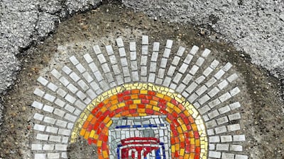 Of his work, Bachor said: '"It's finding a little bit of humour in times that are not funny '. Reuters