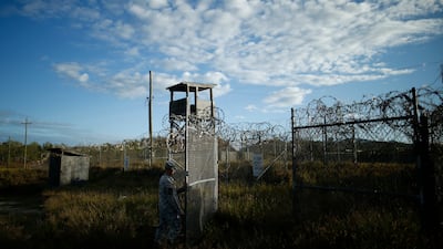 The now-abandoned Camp X-Ray, shown here in 2013. AP