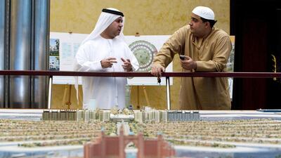 Above, a scaled version of Nakheel's Palm Jumeirah plots. Christopher Pike / The National