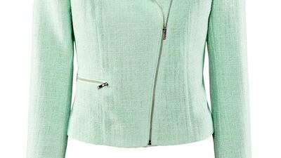 If she’s not wearing it around her neck, she can tie it on her bag (and think of you all the while).Scarf, Dh1,835, Swash at Net-A-Porter. Courtesy: H&M