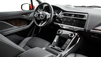 The interior of the new Jaguar I-Pace. Jaguar