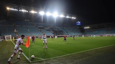 Bayern Munich's Xabi Alonso takes a short corner during his side's win over CSKA Moscow in the Champions League on Tuesday night. Kirill Kudryavtsev / AFP