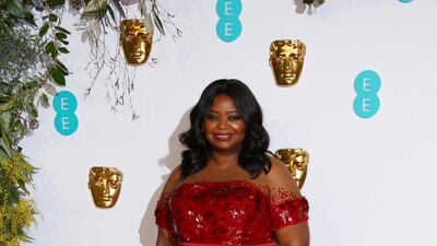 Octavia Spencer at the 2019 Bafta Awards ceremony at the Royal Albert Hall in London, on February 10, 2019. AFP