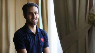 Abdelrahman Nada has been shortlisted as a finalist in the MTV Student of the Year competition. Delores Johnson / The National