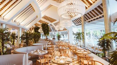 Palm Court is the all-day dining restaurant at Lux Grand Gaube in Mauritius. Courtesy Lux Grand Gaube