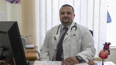 Dr Ahmed Mounir, a cardiology specialist at Al Noor Hospital in Abu Dhabi. Mona Al Marzooqi/ The National