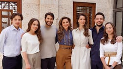 Queen Rania, who celebrates her 56th birthday on Monday, pictured with her family. Queen Rania / Instagram