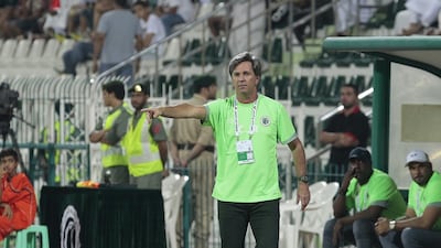 The Brazilian Caio Junior will take charge of Al Shabab for the final time against Al Wasl on Sunday, May 8. Jeffrey E Bitteng / The National