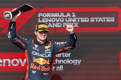 With victory at the United States Grand Prix, Max Verstappen claimed his 50th career win. AFP