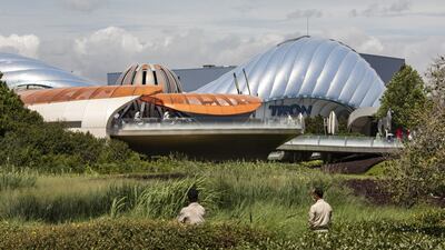 The Tron Lightcycle Power Run roller-coaster at Shanghai Disneyland in China. Bloomberg