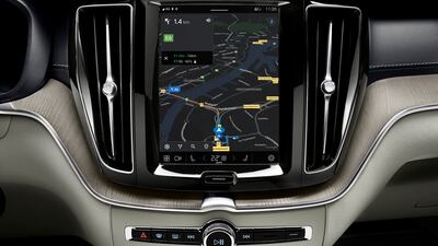 The XC60's central digital cluster