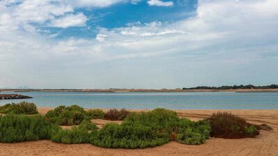 Cloudy weather conditions stretch across the country and over Al Raha beach. Victor Besa / The National