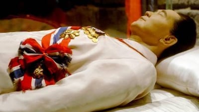 The body of the late Philippines president Ferdinand Marcos lies preserved in a refrigerated glass crypt at the Marcos family home in the northern town of Batac.