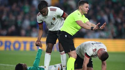 Leander Dendoncker – 7. The Wolves man was hardworking in the middle alongside Tielemans and proved key at trying to keep Ireland at bay. Reuters